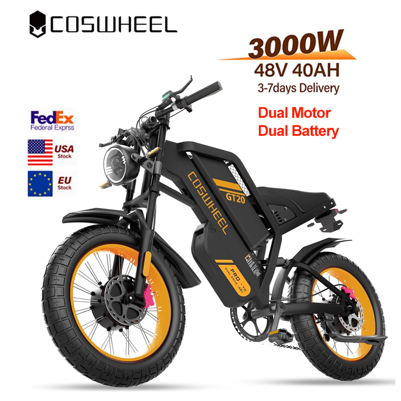 Motorcycle Gear Online - Rower elektryczny Coswheel dla dorosłych, 3000W,