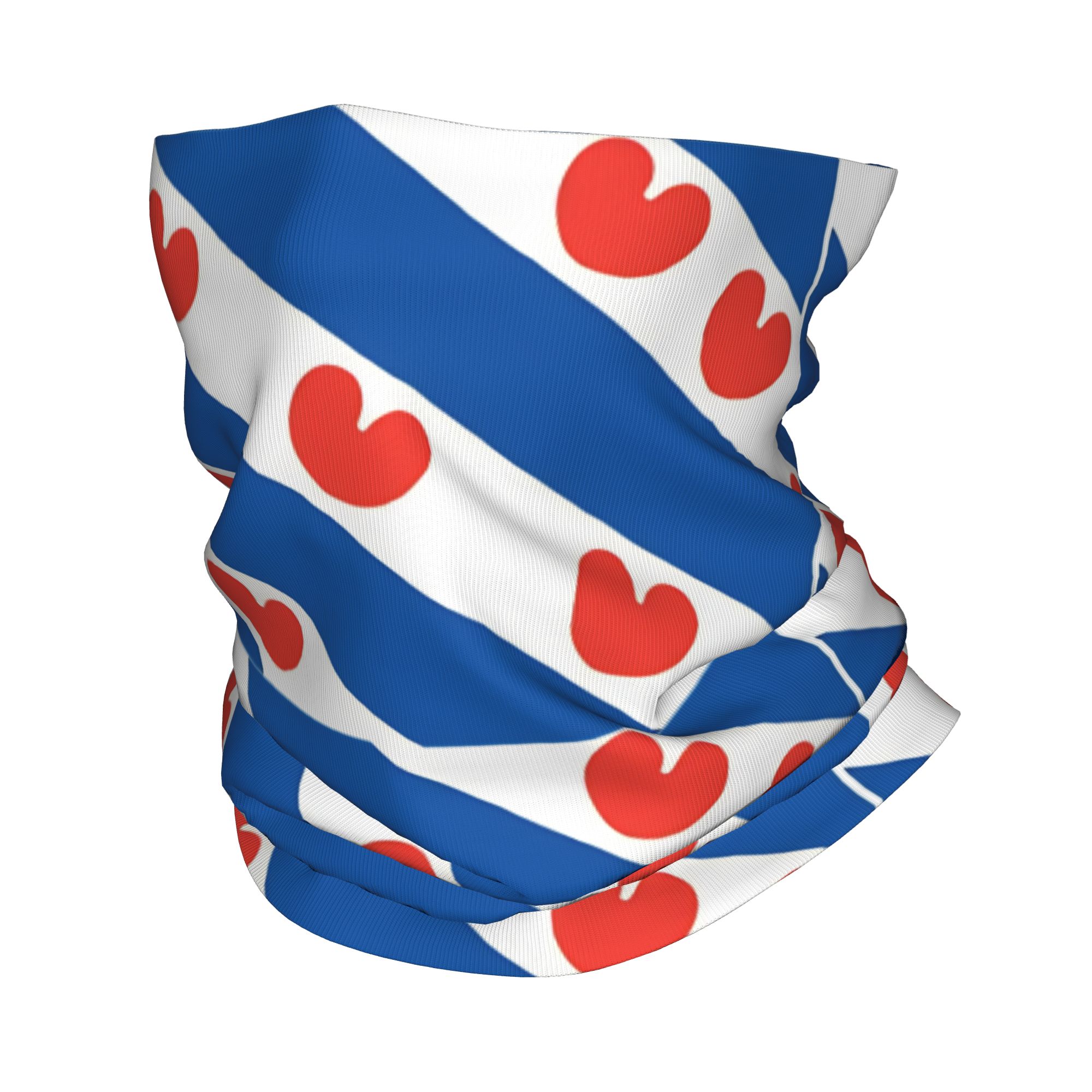 Neck Warmer Balaclava - Bandana z flagą Fryzlandii, maska rowerowa