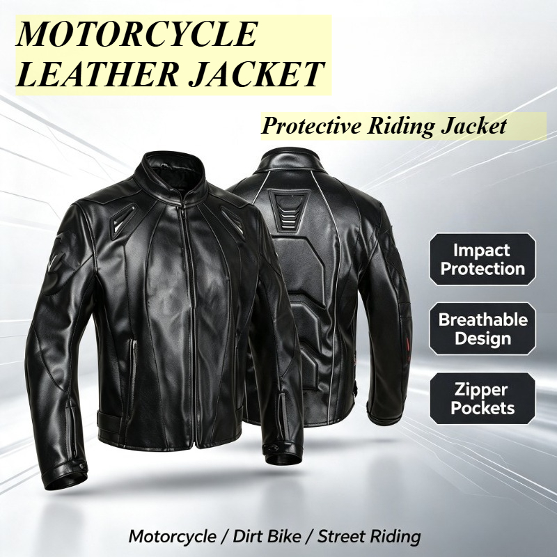 Riding Jacket Leather - Kombinezon motocyklowy do wyścigów - Wodoodporna