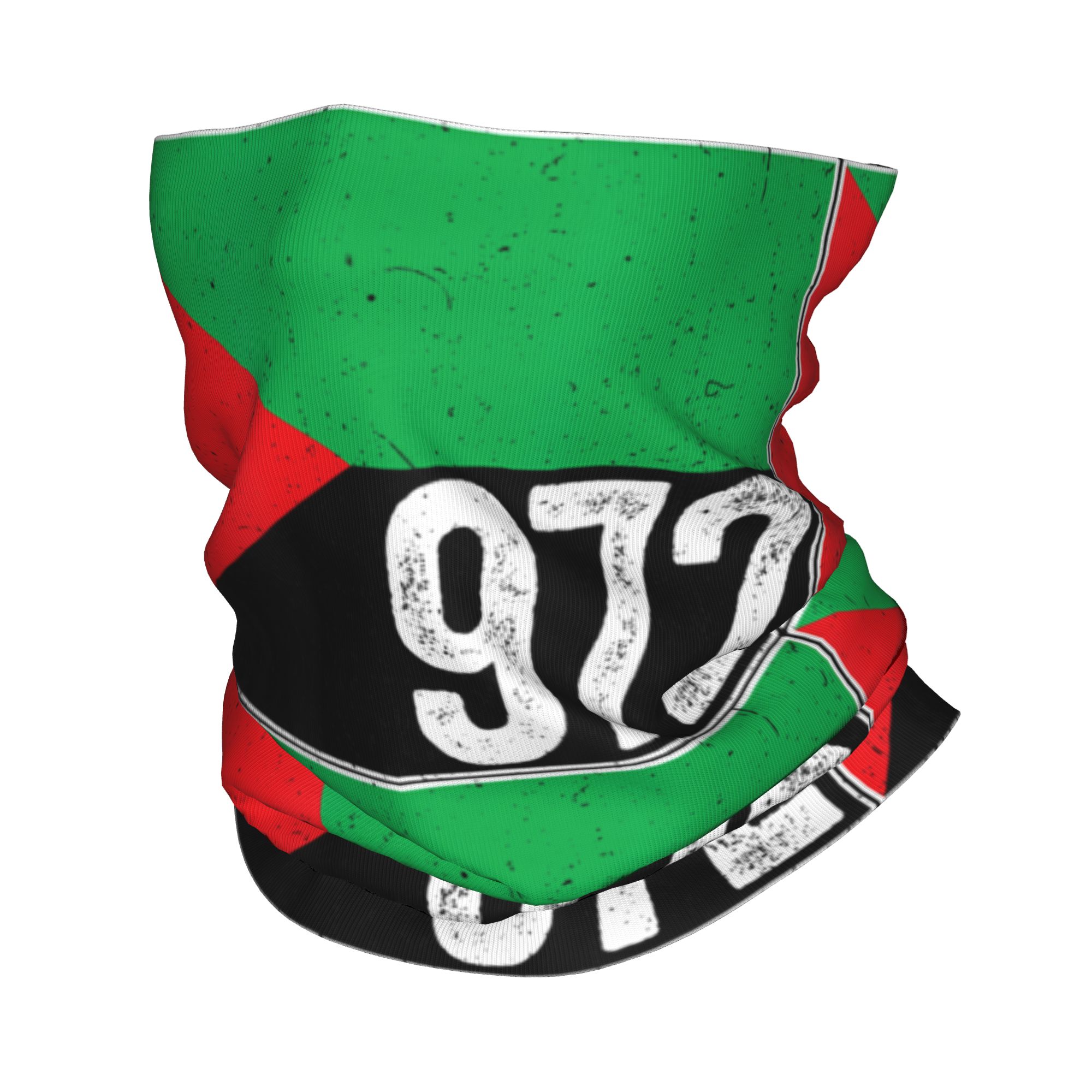 Neck Warmer Balaclava - Martynika 972 Madinina Flaga Bandana Ochraniacz