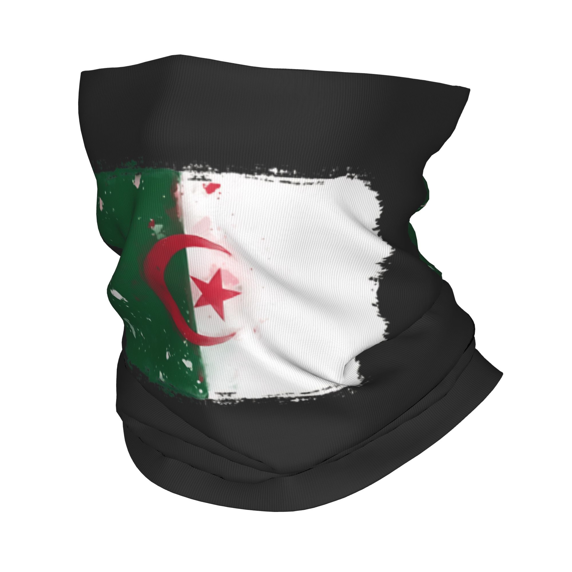 Neck Warmer Balaclava - Bandana z flagą Algierii Retro Maska