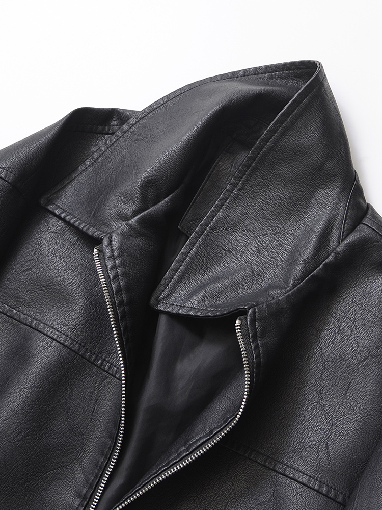 Ailegogo Streetwear Women Retr – Riding Jacket Leather recenzja i cena