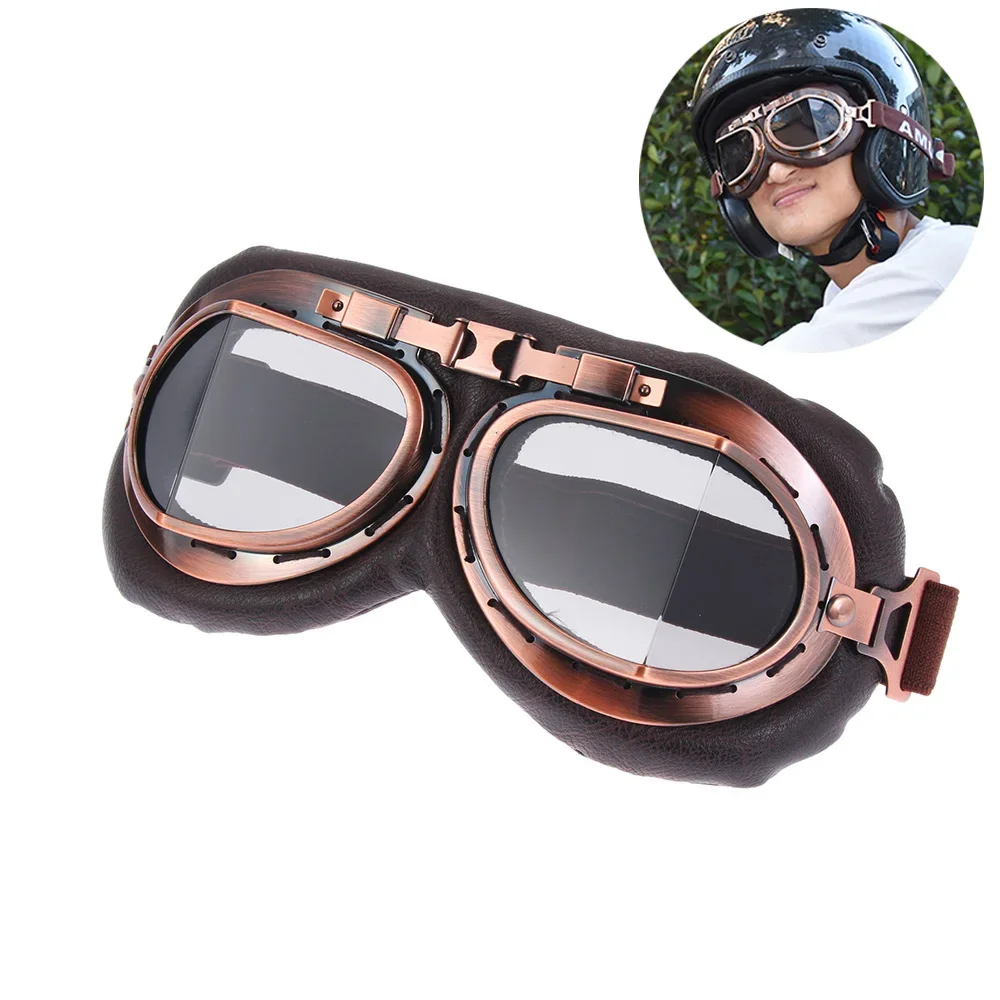Pilot Retro Goggles Dustproof  – Motorcycle Gear Pattern recenzja i cena