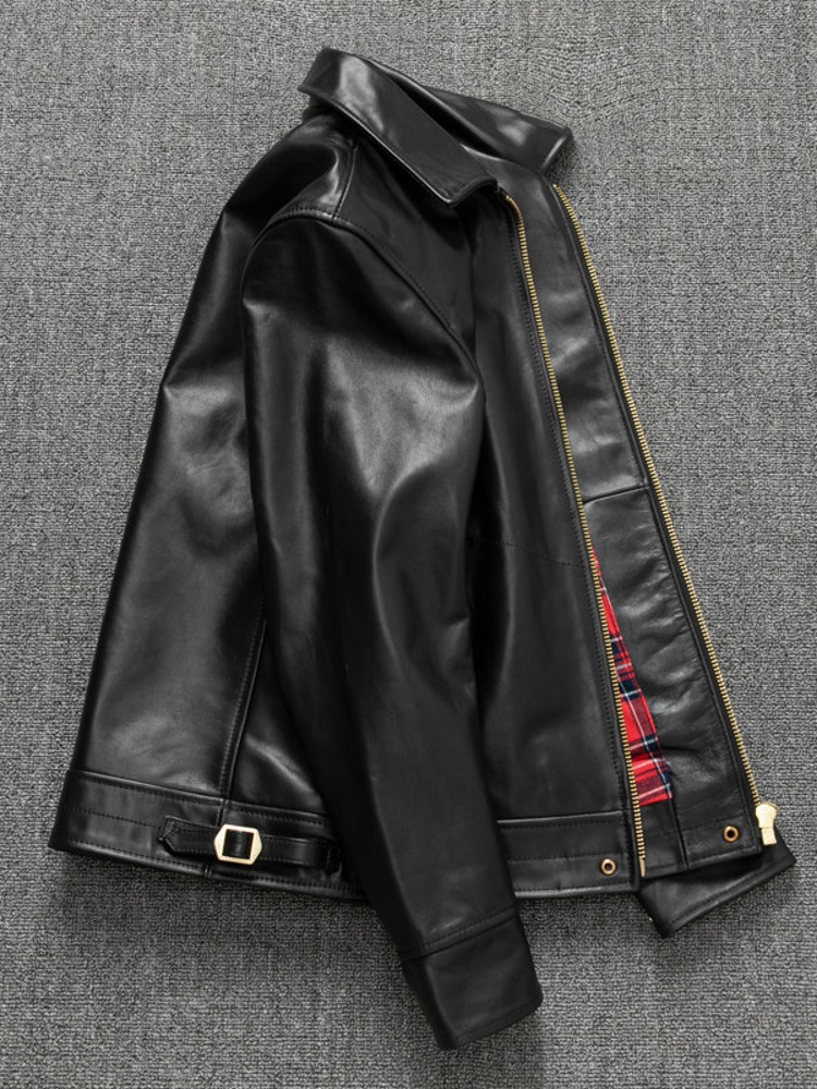Męska kurtka slim fit ze 100%  – Riding Jacket Leather recenzja i cena