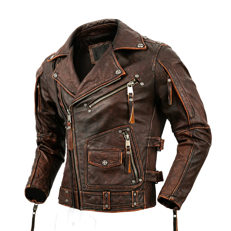 Męska kurtka motocyklowa z nat – Riding Jacket Leather recenzja i cena
