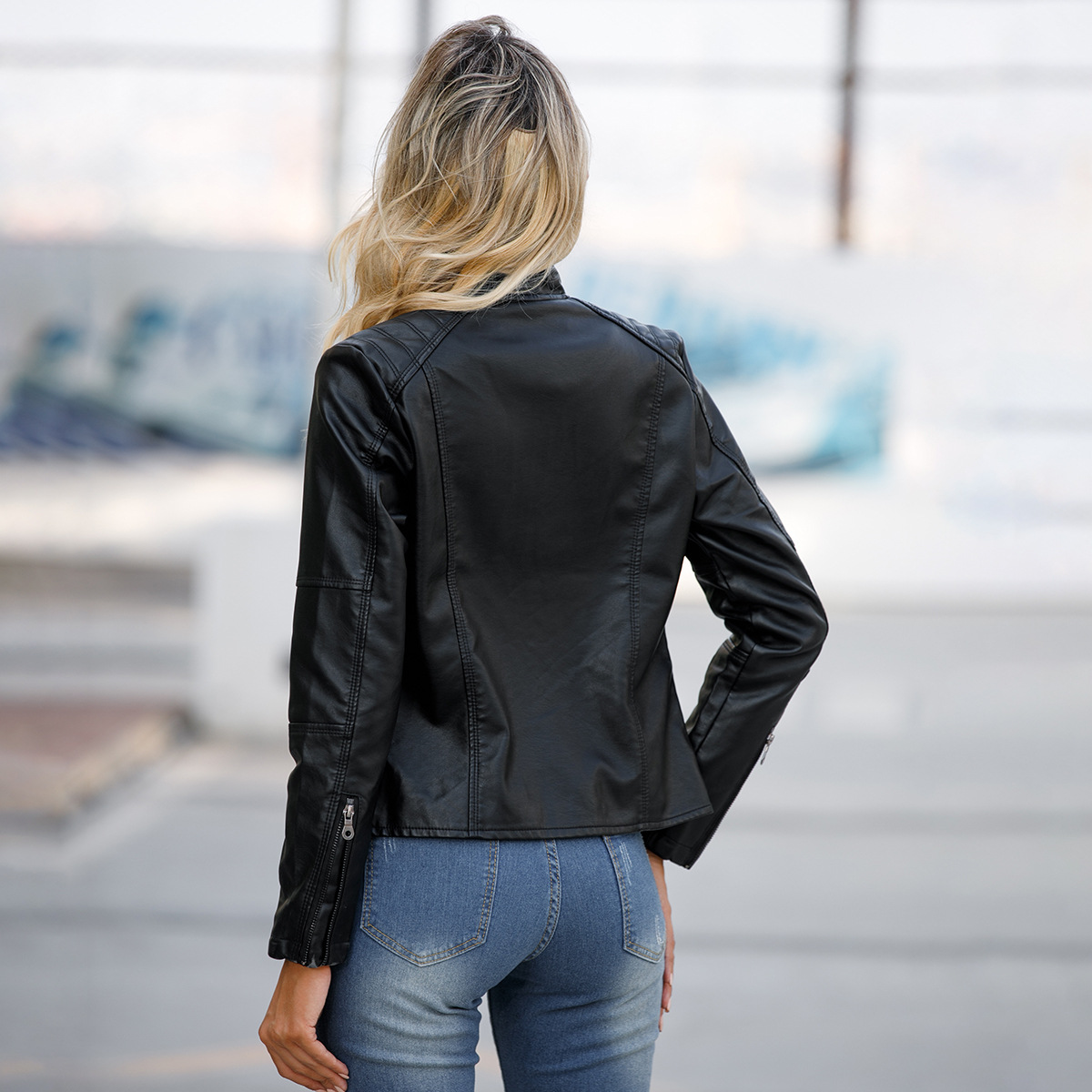 Damska kurtka skórzana, damska – Riding Jacket Leather recenzja i cena