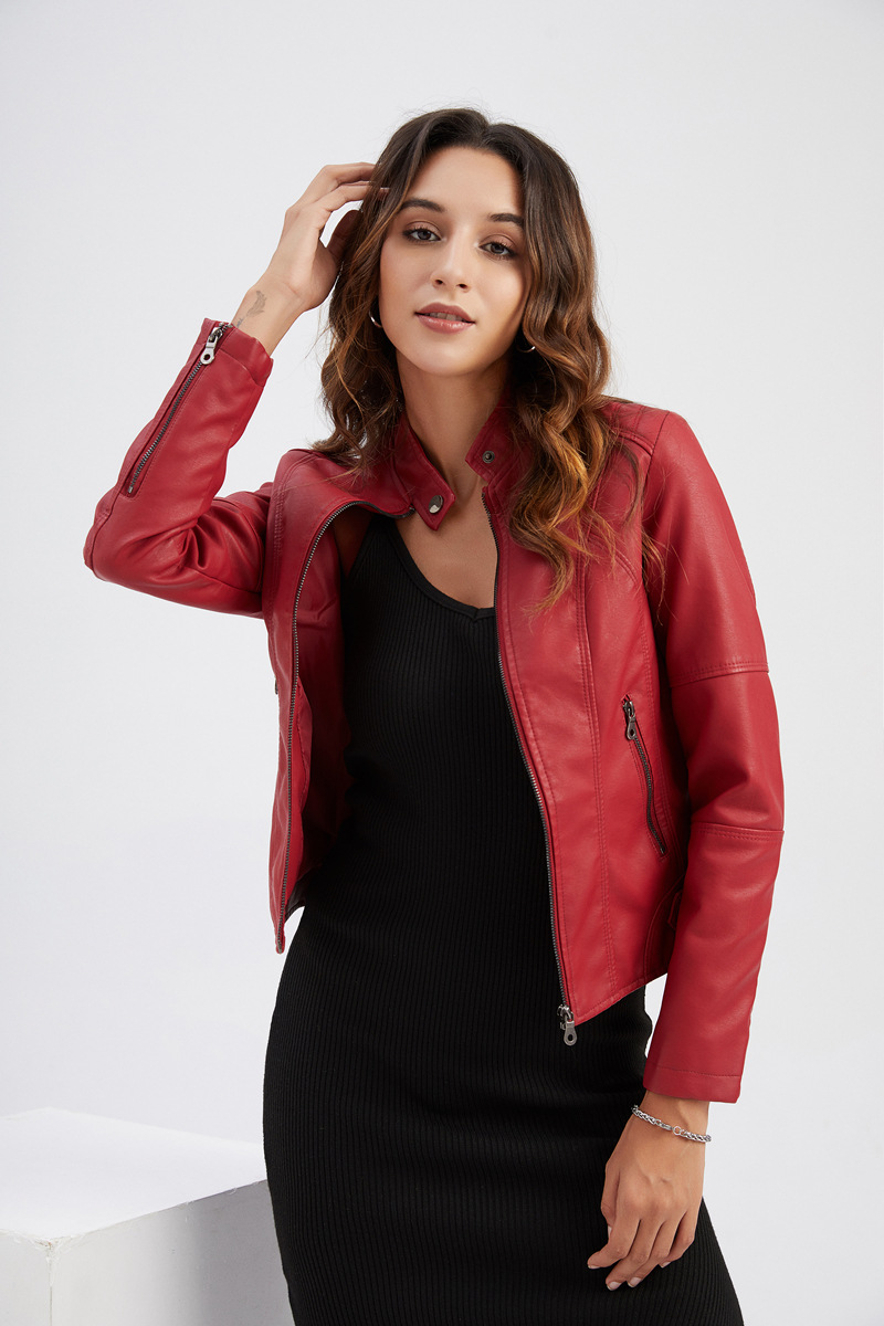 Damska kurtka skórzana, damska – Riding Jacket Leather recenzja i cena