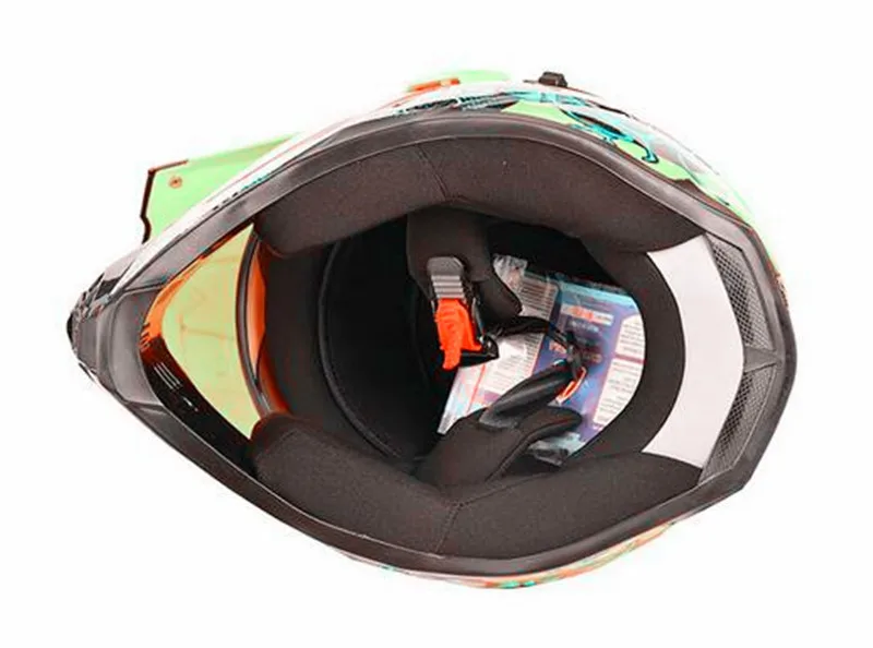 Czerwono-żółty kask motocrosso – Motorcycle Gear Yellow recenzja i cena